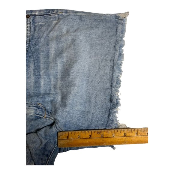 Joe’s Jeans Womens Cut-off Denim Shorts Light Blue Mid-Rise W33xL5 Distressed - Picture 4 of 12
